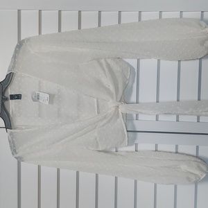 Sheer cover-up blouse